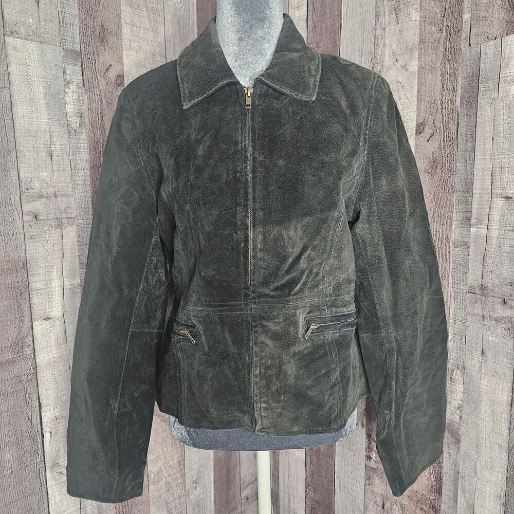 Wilda Genuine Leather New York USA Vintage Lined Jacket Coat Women's Small Gift